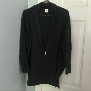 CAbi Elegant Dark Blue Knit Cardigan